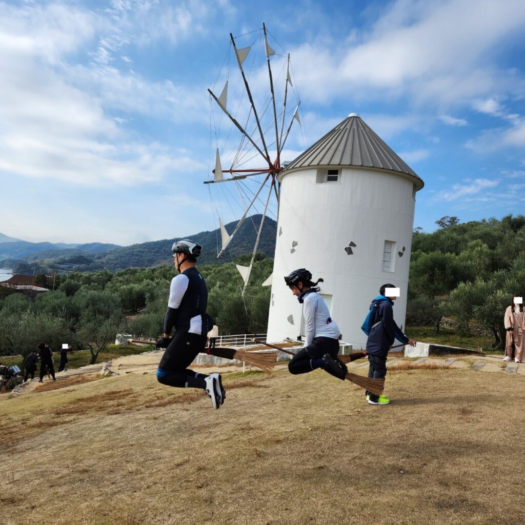 小豆島ライド　ギリシャ風車